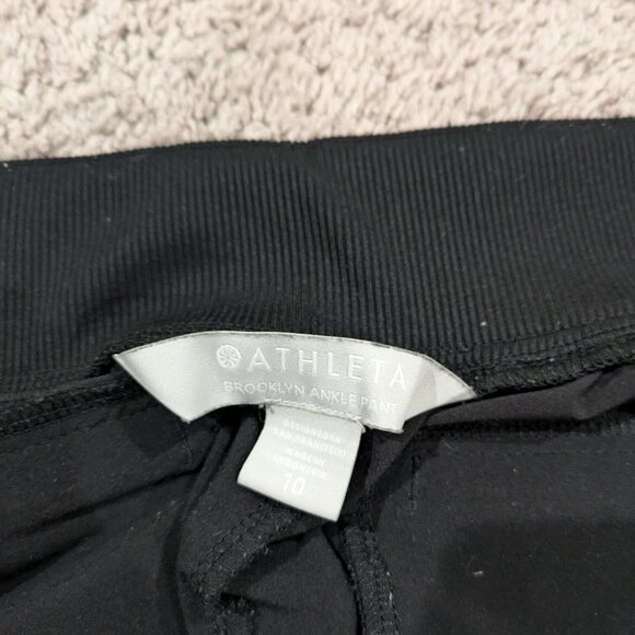 Athleta Brooklyn Ankle Pants Black size 10 - Picture 3 of 8
